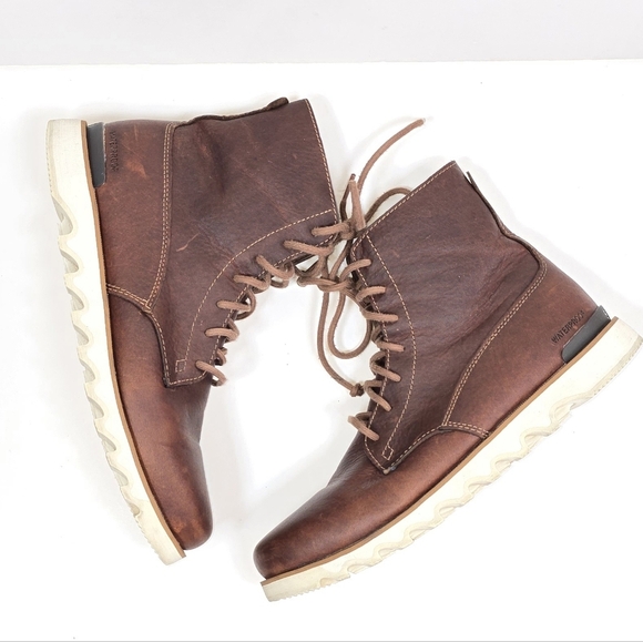 Sorel Kezar Men\'s Tall Lace Up Waterproof Leather Lug Sole Utility Boots Sz.11 main image 11